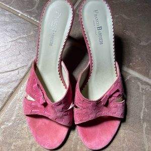 Franco Barbieri suede slide ons
